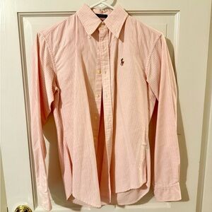Ralph Lauren Pink Dress Shirt with Button Down Collar
